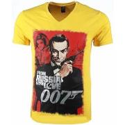 T-shirt Korte Mouw Local Fanatic James Bond From Russia Print