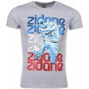 T-shirt Korte Mouw Local Fanatic Zidane Print