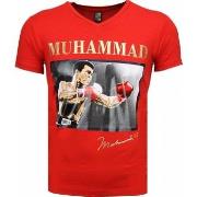 T-shirt Korte Mouw Local Fanatic Muhammad Ali Glossy Print