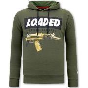 Sweater Local Fanatic Hoodie Print Loaded Gun