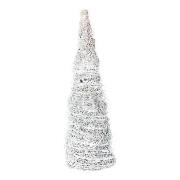 Kerst decoraties Bizzotto CONO FOREST BIANCO H40