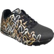 Lage Sneakers Skechers Uno metallic love