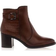 Enkellaarzen Women Office Boots / laarzen vrouw bruin