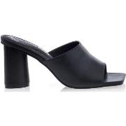 Slippers Vinyl Shoes muildieren / klompen vrouw zwart
