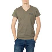 T-shirt Nasa BASIC FLAG V NECK