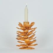 Kerst decoraties Bizzotto P.CANDELA 1P PINEAL ORO H10