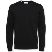 Trui Selected Noos Berg Crew Knit - Black