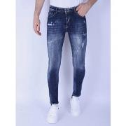 Skinny Jeans Local Fanatic Denim Blue Stone Washed Jeans