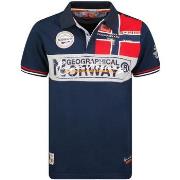 Polo Shirt Korte Mouw Geographical Norway SX1132HGN-Navy