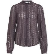 Blouse Vila Noos Chikka Lace Shirt L/S - Plum Perfect