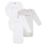 Pyjama's / nachthemden Petit Bateau BODY US ML MESSAGES PACK X3