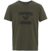 T-shirt Emporio Armani Beach Woven Logo T-Shirt - Military Green