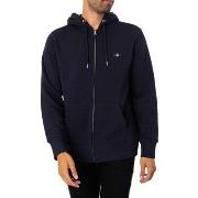 Sweater Gant Normale Shield-Hoodie Met Rits