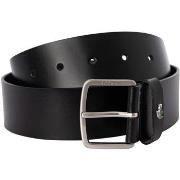 Riem Lacoste Effen leren riem