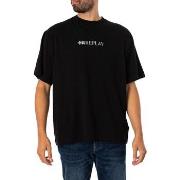 T-shirt Korte Mouw Replay Grafisch T-shirt met logo op de achterkant