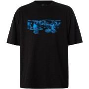 T-shirt Korte Mouw Replay Logo grafische T-shirt