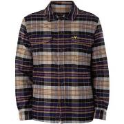 Trainingsjack Lyle &amp; Scott Geruit flanellen overshirt