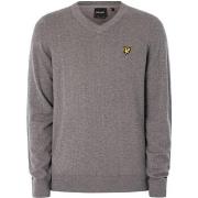 Trui Lyle &amp; Scott Katoen Merino V-Hals Gebreid