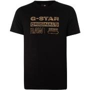 T-shirt Korte Mouw G-Star Raw Distressed Originals slank T-shirt