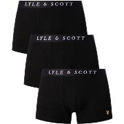 Boxers Lyle &amp; Scott Set Van 3 Bruine Piqué Trunks