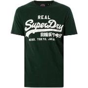 T-shirt Korte Mouw Superdry Klassiek vintage logo grafisch T-shirt