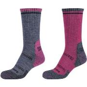 Sportsokken Skechers 2PPK Women Trail Wool Socks