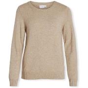 Trui Vila Noos Ril O-Neck Knit - Natural Melange