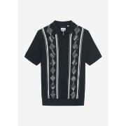 T-shirt Ben Sherman Argyle jacquard polo