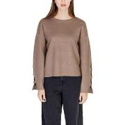 Trui Vila VICASSIE L/S BUTTON DETAIL KNIT TOP/R 14098875