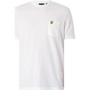 T-shirt Korte Mouw Lyle &amp; Scott Effen Piqué Relaxed T-Shirt Met Za...