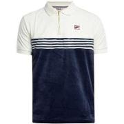 Polo Shirt Korte Mouw Fila Lennox gestreepte velours poloshirt