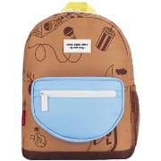 Rugzak Hello Hossy Groovy Kid Backpack - Brown