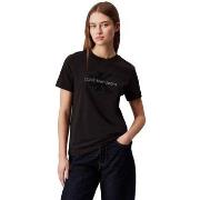 T-shirt Korte Mouw Ck Jeans Chenille Monologo Re