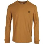 T-shirt Korte Mouw Timberland Long Sleeve Dnstn Rv Crewing Slim