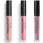 Lipgloss Makeup Revolution Set van 3 Matte Lipgloss - 106 Glorified / ...