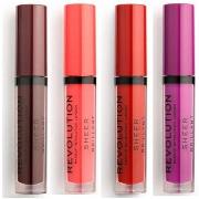 Lipgloss Makeup Revolution Set van 4 Sheer Brilliant Lipglosses - 148 ...