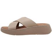 Sandalen FitFlop F-MODE LEATHER FLATFORM CROSS SLIDES