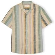 Overhemd Lange Mouw Rvlt Revolution Cuban Shirt S/S 3918 - Dustgreen