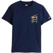 T-shirt Tommy Jeans 3 Colour Twisted Logo T-Shirt Dark Night Navy