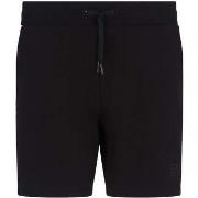 Korte Broek Ea7 Emporio Armani Visibility 7 Lines Jersey Shorts Black