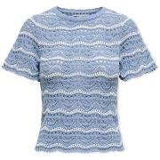 Trui Only Anna Sofia Life Knit - Forever Blue/Cloud Dancer