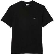 T-shirt Lacoste Chest Pocket Cotton T-Shirt Black
