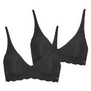 Bralettes/zonder beugel Sloggi ZERO Microfibre 2.0 Soft Bra PACK DE 2
