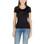 T-shirt Korte Mouw Guess CN SS EMBRO SCRIPT LOGO TEE W5YI46 J1314