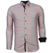 Overhemd Lange Mouw Tony Backer Blouse Line Pattern