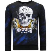 Sweater Tony Backer Print Skull Tiger