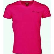 T-shirt Korte Mouw David Copper Fuchsia