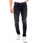 Skinny Jeans True Rise Ripped Jeans Verfspatten DC
