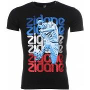 T-shirt Korte Mouw Local Fanatic Zidane Print