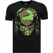 T-shirt Korte Mouw Local Fanatic Predator Rhinestone